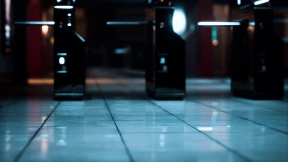 Empty Metro Station During the Coronavirus Covid19 Pandemic alt