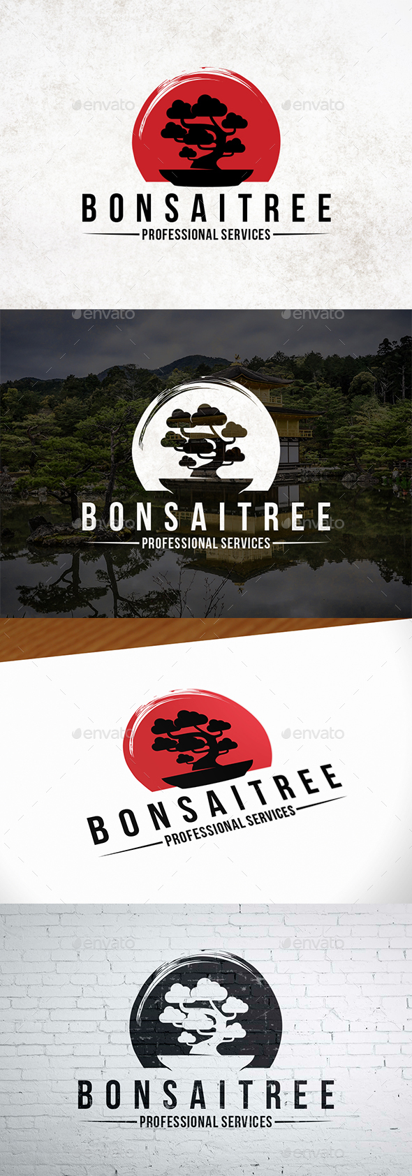 Japanese Bonsai Tree Logo