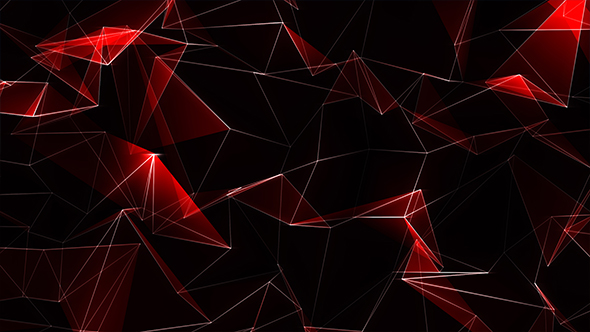 Red Polygonal Abstract Background