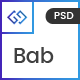 BAB - Creative Minimal Portfolio & Agency PSD Template - ThemeForest Item for Sale