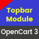 Topbar - Responsive Topbar OpenCart 3 Module - CodeCanyon Item for Sale