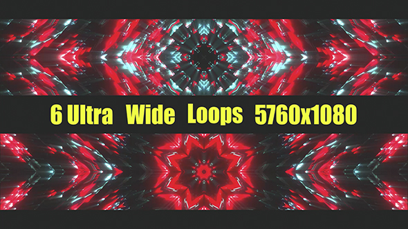 Red Blue Flashes VJ Loops Pack II