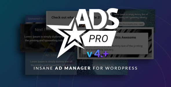 Ads Pro Plugin - uniwersalny menedżer reklamowy WordPress