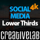 Social Media Lower Thirds 4K - VideoHive Item for Sale