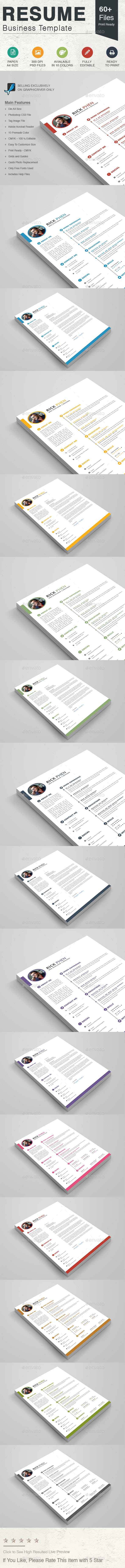 Resume Samples Graphics Designs Templates From Graphicriver