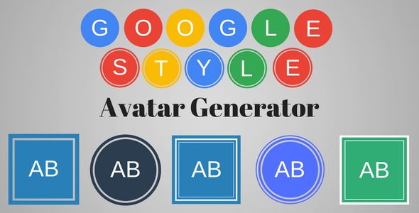 Google Style Text Avatar Generator