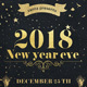 2018 New Year Party Poster - GraphicRiver Item for Sale