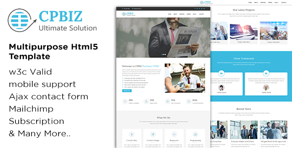 CPBIZ - Multipurpose HTML5 Template