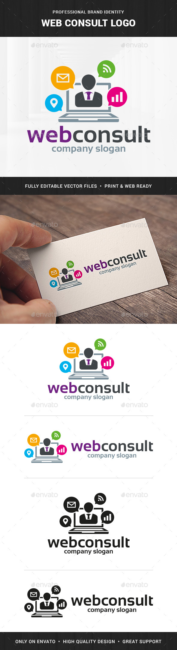 Web Consult Logo Template