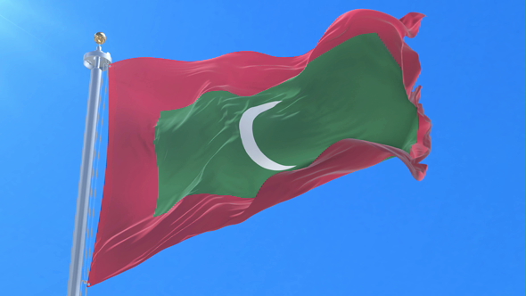 Flag of the Maldives