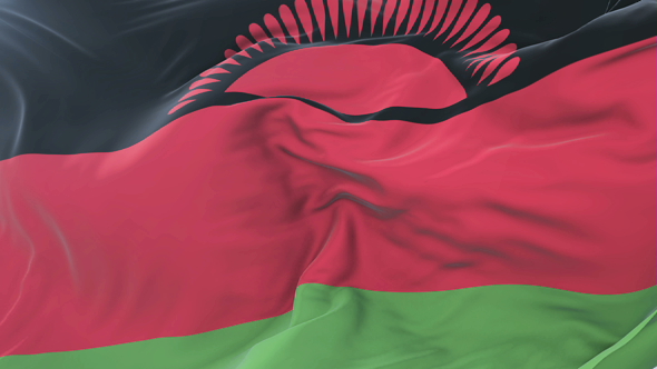 Flag of Malawi Waving