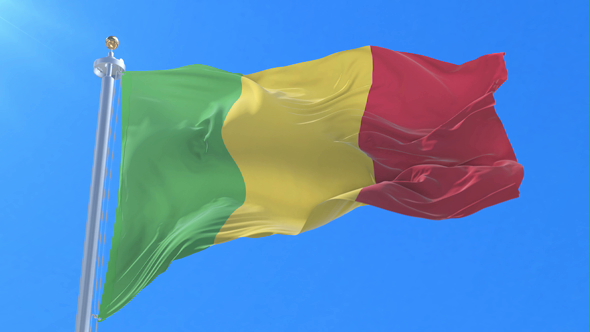 Flag of Mali Waving