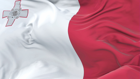 Malta Flag Waving