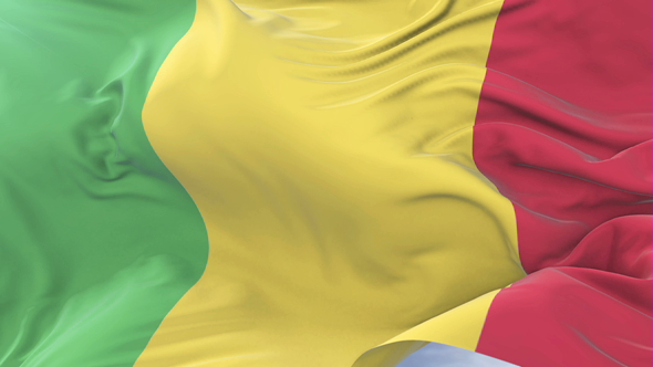 Malian flag Waving