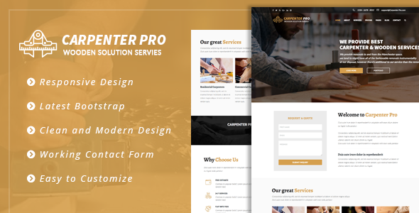 CarpenterPro - HTML for Carpenter & Craftsman