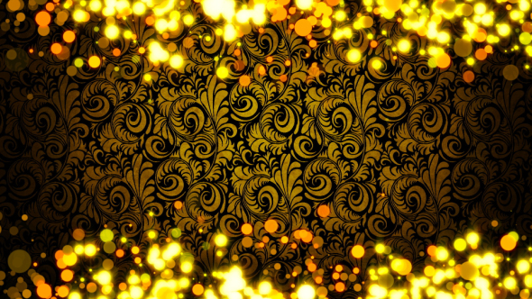 Golden Particles Frame 