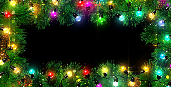 Christmas Lights Frame
