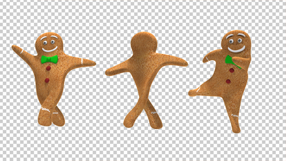 Christmas Gingerbread Dancers (3-Pack) alt