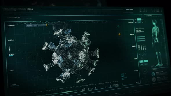 Scientific Interface Scanning Covid-19 Respiratory Virus To Research Vaccine alt