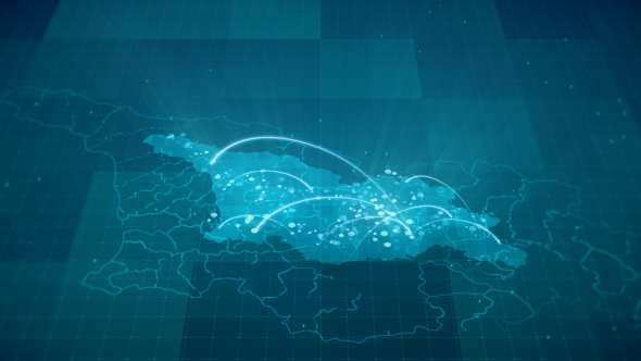 Globalization Georgia Map 4K alt