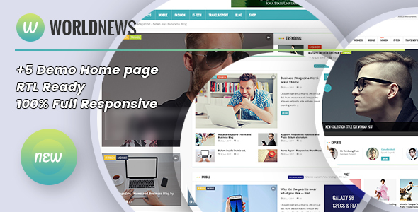 WorldNews - BlogMagazine HTML Template