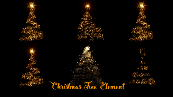 Christmas Tree Sparkling Element
