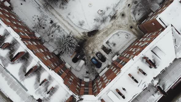 Aerial View of Poltava City in Ukraine