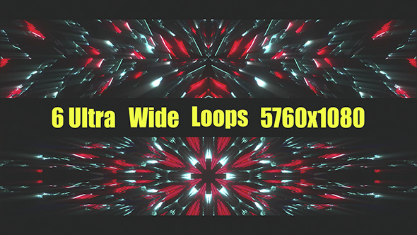 Red Blue Flashes VJ Loops Pack III