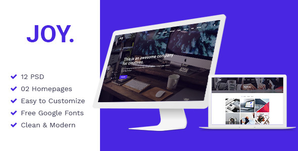 Joy | Creative Agency PSD Template