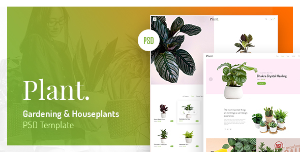 Plant - Gardening & Houseplants PSD Template