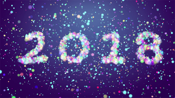 2018 Colored Snowy Confetti alt