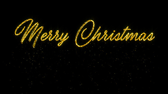 Merry Christmas - Glitter Animation alt