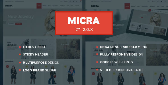 Micra - Auto Parts Store Responsive OpenCart Theme