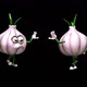 Comic Garlic  Looped Dances with Alpha Channel and Shadow - VideoHive Item for Sale