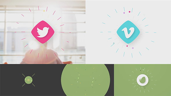 Flat Shapes Logo Reveal alt