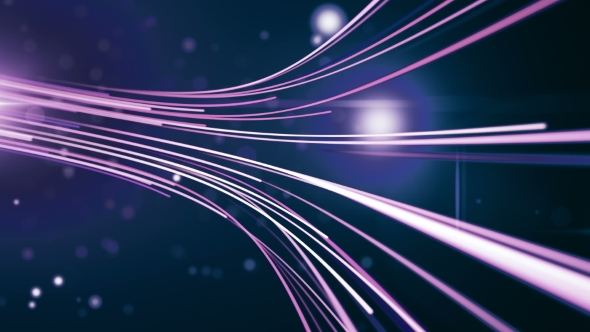 Seamless Abstract Background with Animation Moving of Lines for Fiber Optic Network