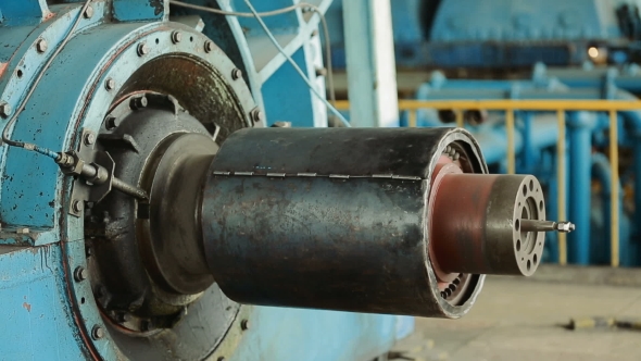 Industrial Turbine in Factory