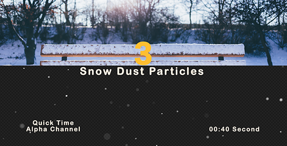 Flying Snow dust Particles alt