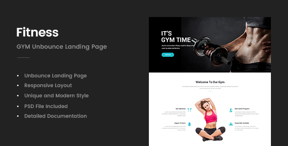 Fitness - GYM Unbounce Template