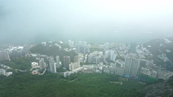 Aerial view of Aberdeen City in Hong Kong