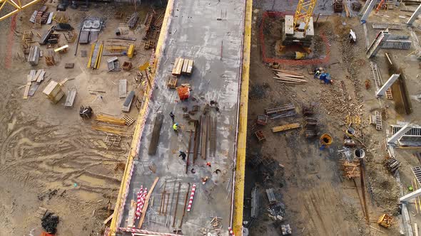 Workers On The Building Construction