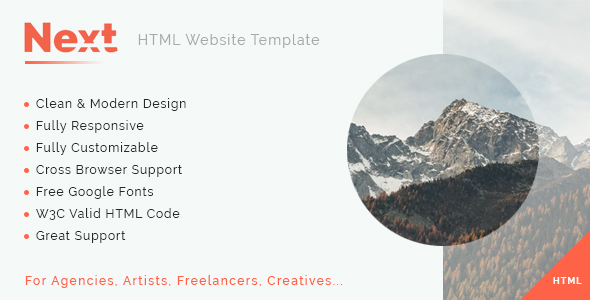 Next - Multipurpose HTML5 Template