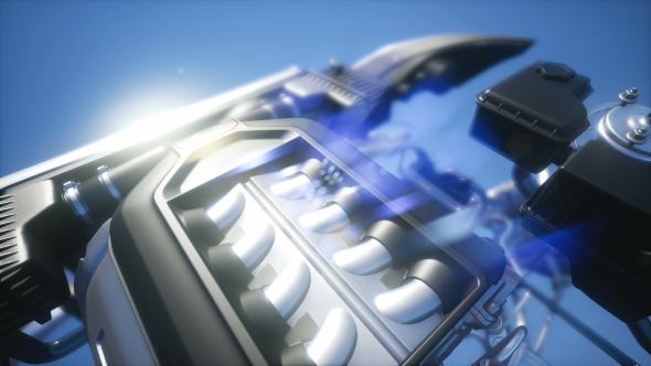 Detailed Car Engine and Other Parts alt