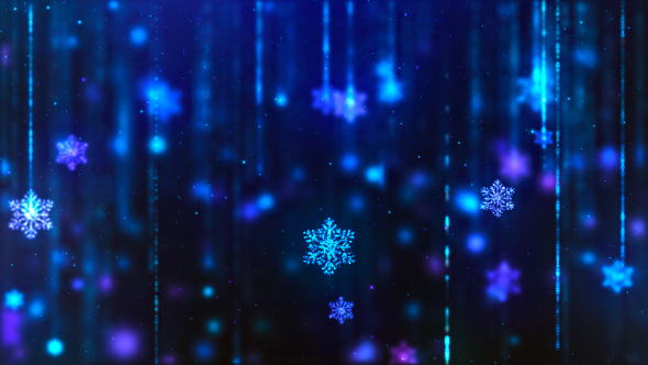 Snowflakes Blue 