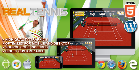 Real Tennis - gra sportowa HTML5