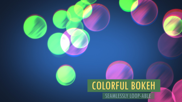 Colorful Bokeh Background And Overlay V5 alt