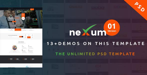 neXum Host - Hosting and Domain PSD Template