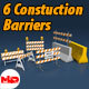 6 Construction Barrier - 3DOcean Item for Sale
