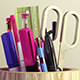 Desk Stationery Objects 3D Model Collection of Pens Scissor Ruler - 3DOcean Item for Sale