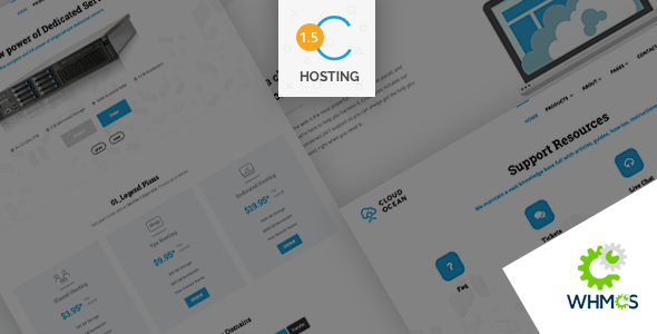CloudOcean - Responsive Hosting HTML5 & WHMCS7 Template